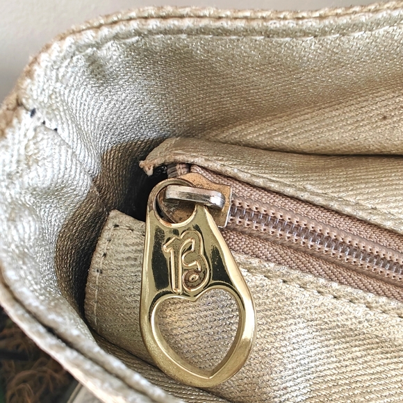 Betsey Johnson Rare Vintage "Bundle Up With Me" Gold Tote Bag | GUC - Picture 8 of 16